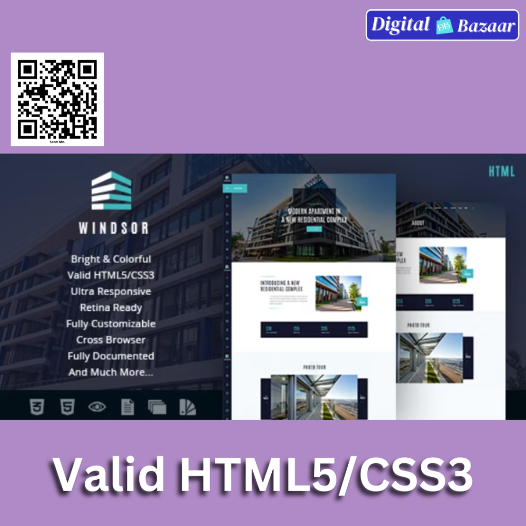 Windsor Apartment Complex Single Property Site HTML Template