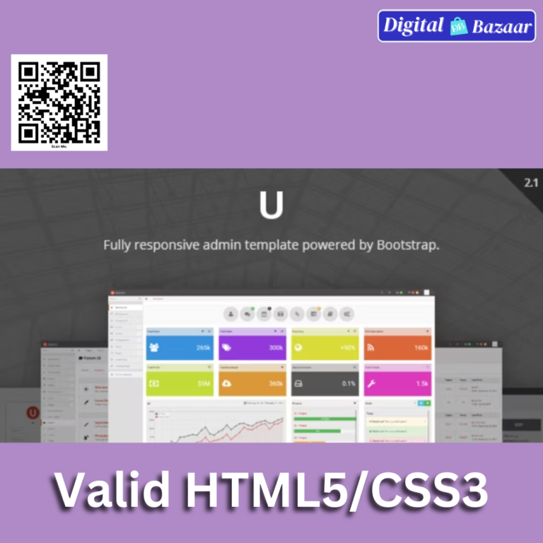 uAdmin – Responsive Admin Dashboard HTML Template