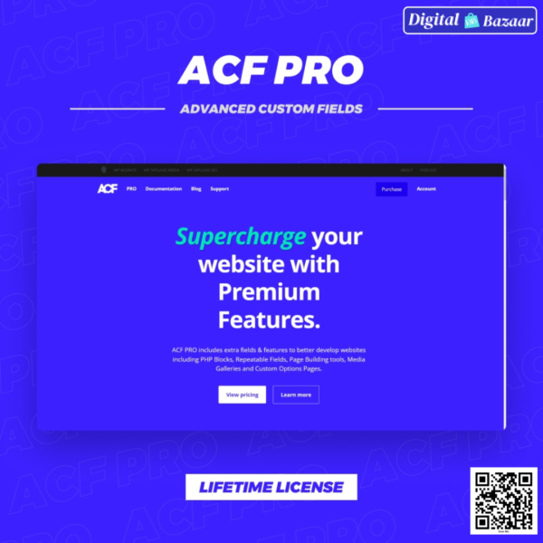Advanced Custom Fields (ACF) Pro Original License Key