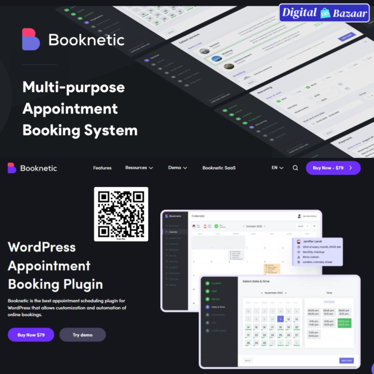 Booknetic – WordPress Booking Plugin for Appointment Scheduling