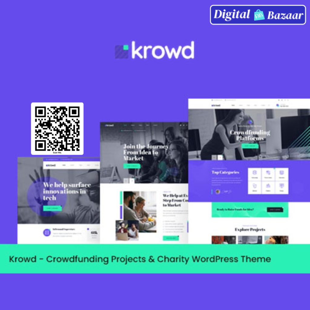 Krowd – Crowdfunding Charity WordPress Theme