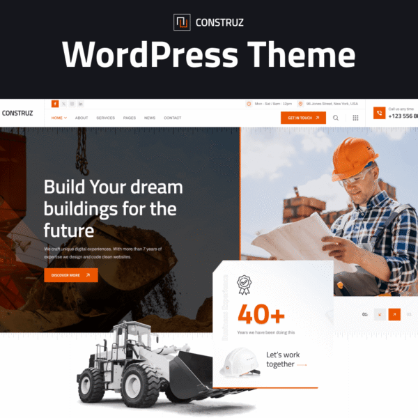 Construz - Construction & Architecture WordPress Theme