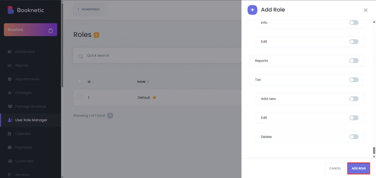 Booknetic – User Role Manager Addon