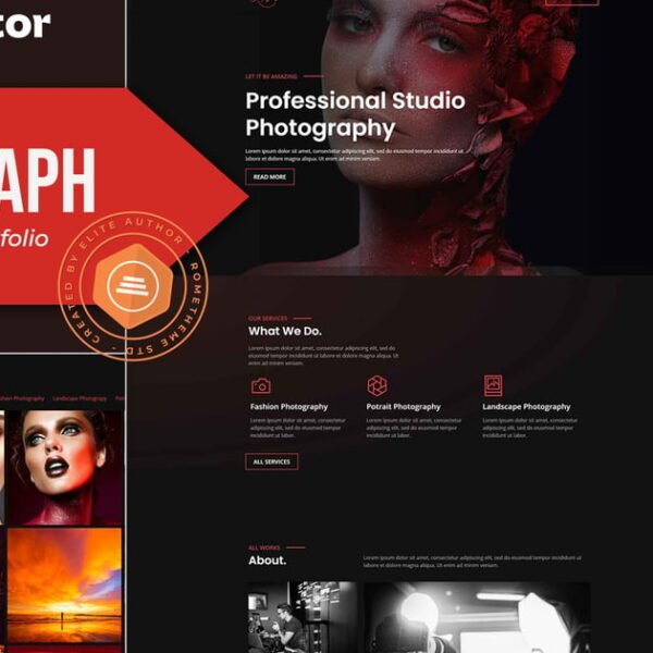 Codagraph – Photography & Portfolio Elementor Template Kit