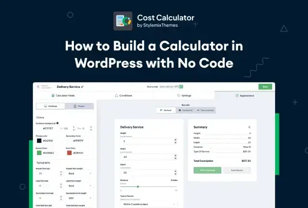 Cost Calculator Builder PRO By StylemixThemes