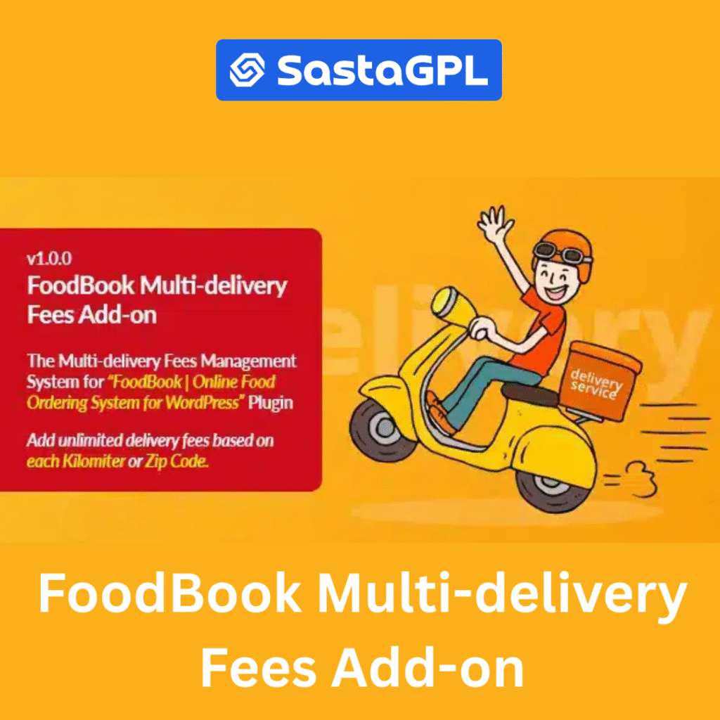 FoodBook Multi delivery Fees Add on
