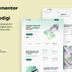 Credigi – Digital Bank Credit Card Elementor Template Kit