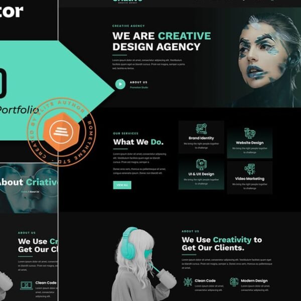 Criativo – Creative Agency & Portfolio Elementor Template Kit