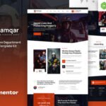 Damqar – Firefighter Fire Department Elementor Template Kit