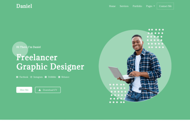 Daniel – Personal Freelancer Elementor Template Kit