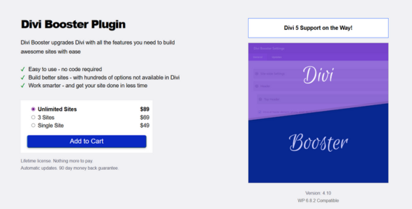 Divi Booster Plugin for WordPress