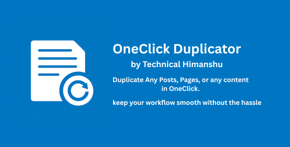 OneClick Duplicator by Technical Himanshu