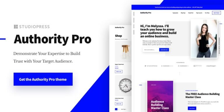 StudioPress Authority Pro Genesis WordPress Theme
