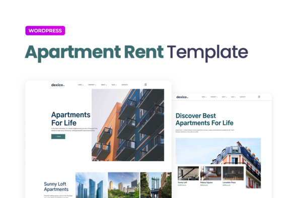 Dexico – Apartment Rent Elementor Template Kit