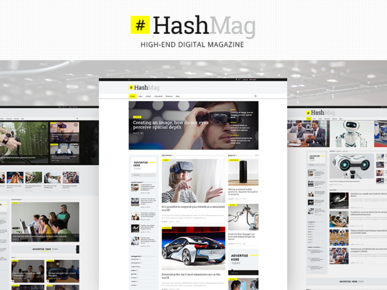 HashTag – Magazine wordpress theme