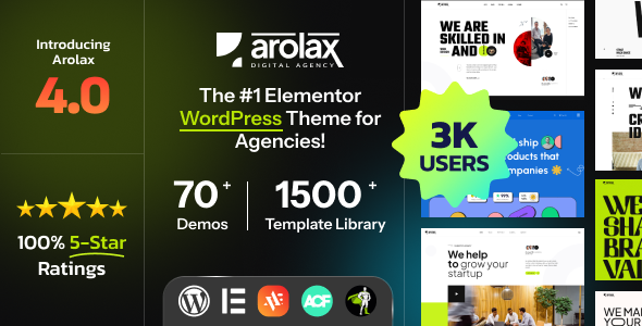 Arolax Creative Digital Agency WordPress Theme