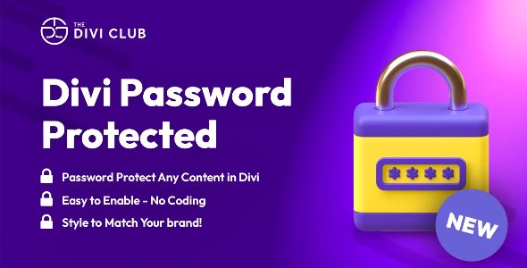 Divi Protect – Password Protect a section in Divi using Divi Protect Plugin