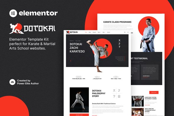 Dotokai – Karate Martial Arts School Elementor Template Kit