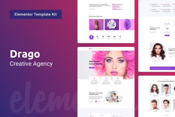 Drago – Creative Digital Agency Elementor Template Kit