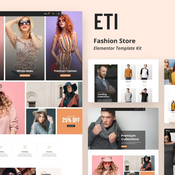 ETI – Fashion Store Elementor Template Kit