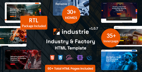 Industrie – Factory & Industry WordPress Theme