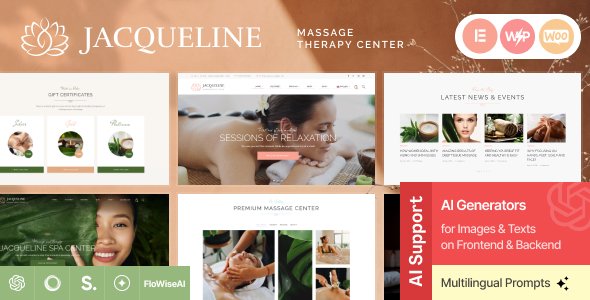 Jacqueline - Spa & Massage Salon Beauty Theme