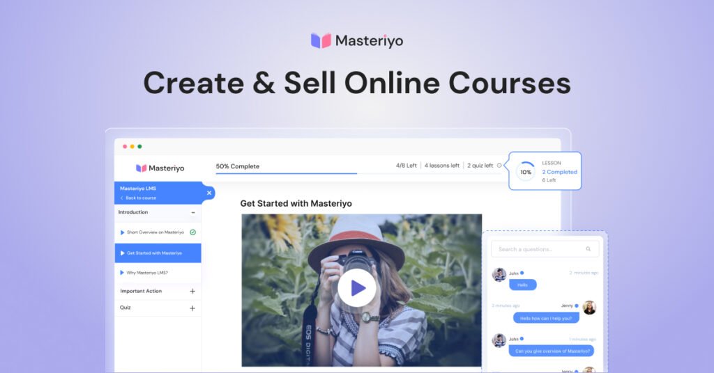 Masteriyo Pro – Create Sell Online Courses