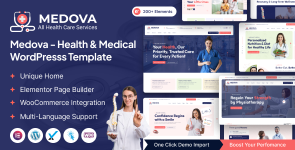 Medova – Health Medical WordPress Theme