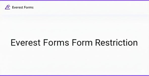 Everest Forms Form Restriction