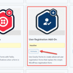 Gravity Forms User Registration Addon