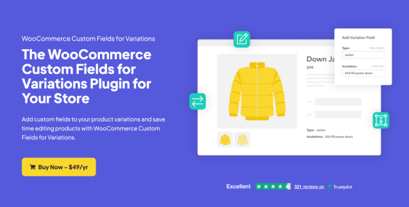 Iconic WooCommerce Custom Fields for Variations