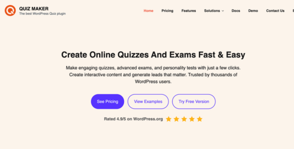 Quizle – Plugin for Creating Quizzes and Tests in WordPress
