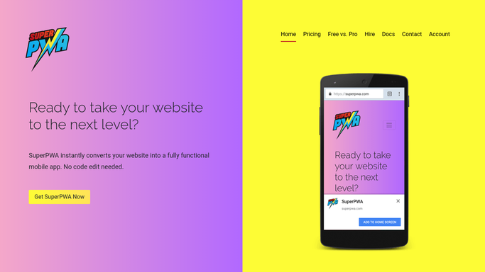 Super Progressive Web Apps Pro