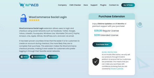 woocommerce social login wordpress