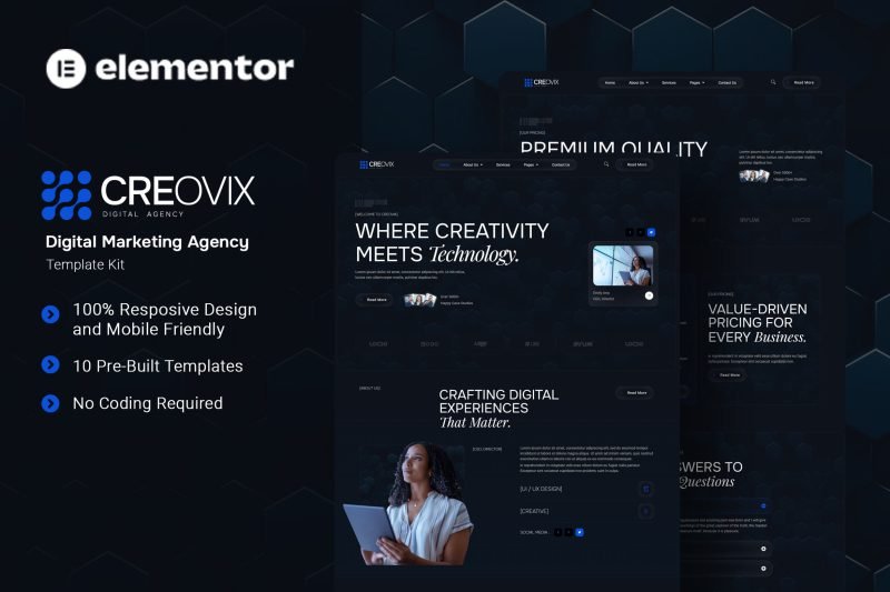 Creovix – Digital Marketing Agency Elementor Template Kit Creovix – Digital Marketing Agency Elementor Template Kit