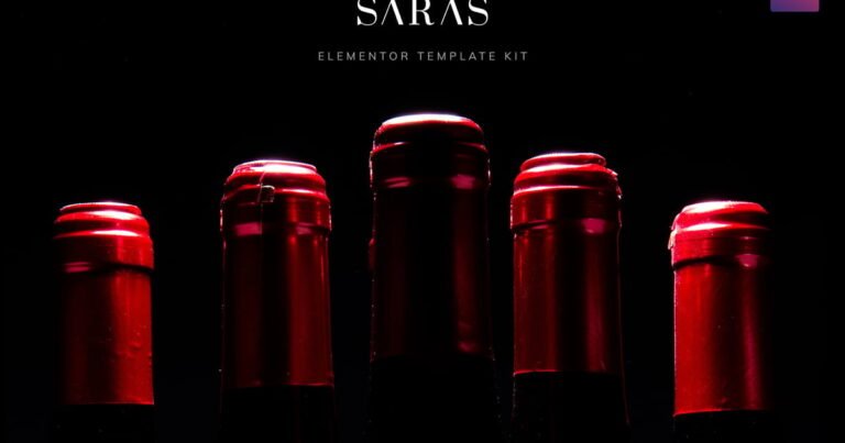 Saras – Wine Template Kit